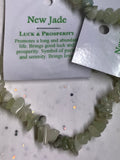 New Jade - Luck & Prosperity - Crystal Chip Bracelet