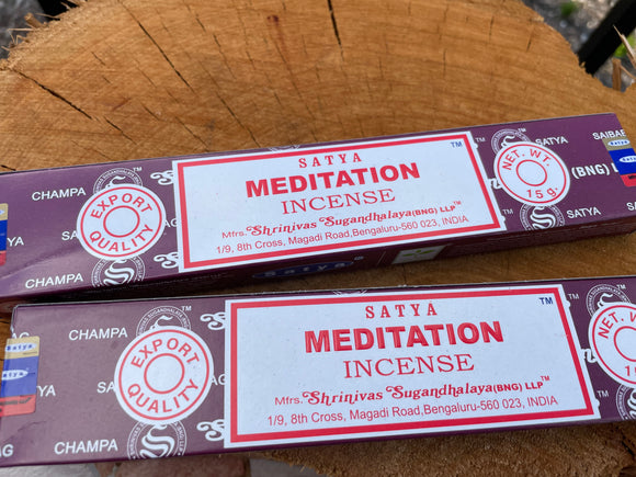 MEDITATION INCENSE SATYA