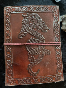 MEDIUM LEATHER JOURNAL – DRAGON