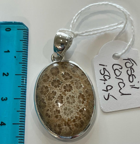 Fossil Coral Pendant