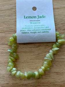 Lemon Jade - Wisdom - Crystal Chip Bracelet