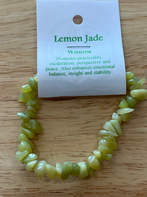 Lemon Jade - Wisdom - Crystal Chip Bracelet