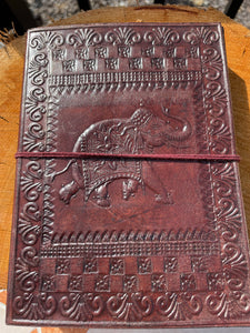 MEDIUM LEATHER JOURNAL – ELEPHANT