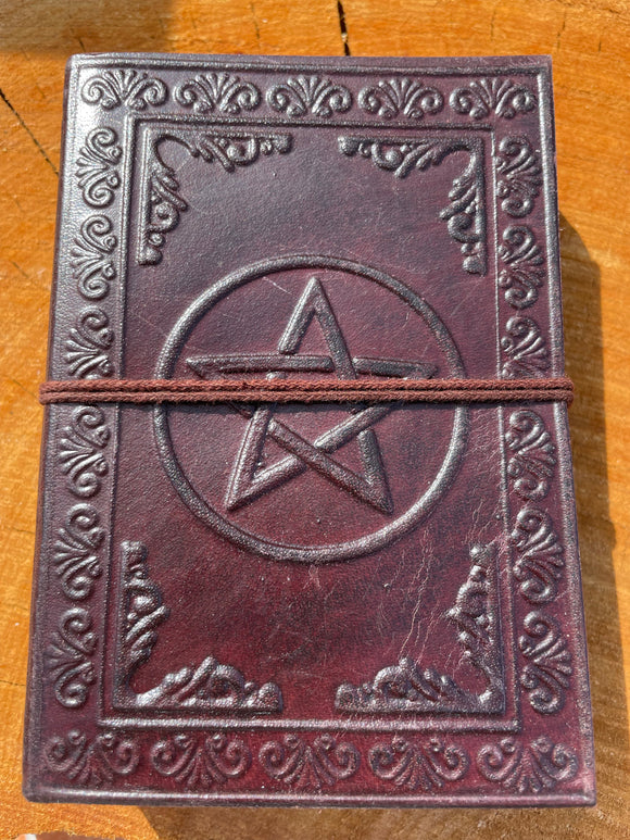 SMALL LEATHER JOURNAL – PENTAGRAM